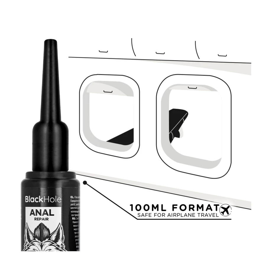 BLACK HOLE - ANAL LUBE APPLIER  L SIZE 100 ML